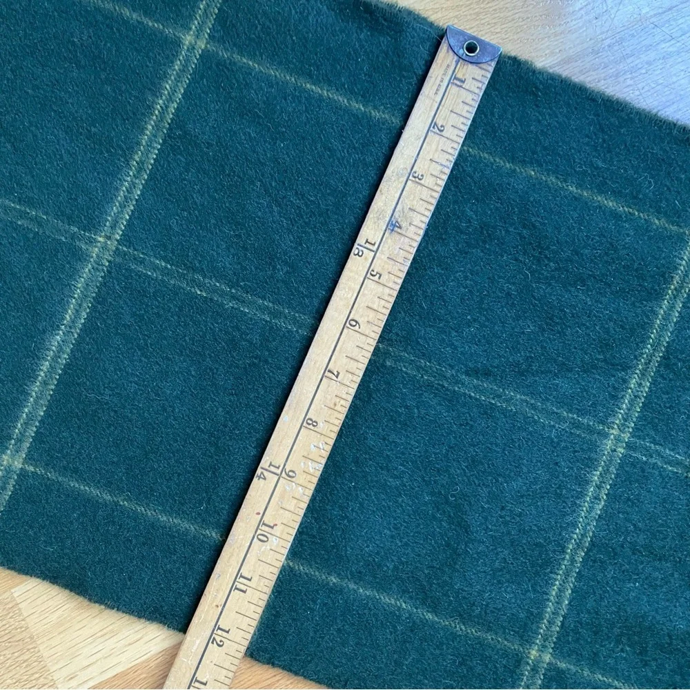 Nordstrom Cashmere Plaid Scarf in Green and Yellow